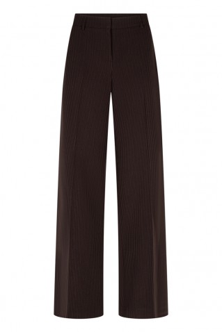 claudette pinstripe παντελονι red button espresso