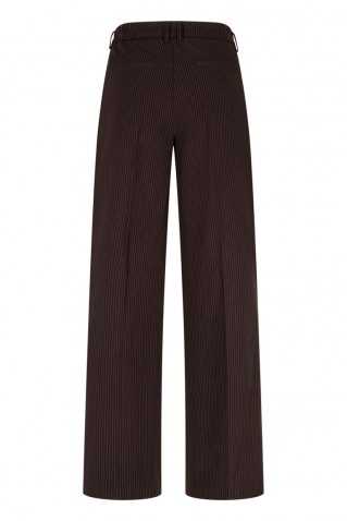 claudette pinstripe παντελονι red button espresso