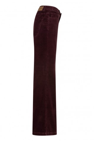brielle 19w fine cord παντελονι red button burgundy