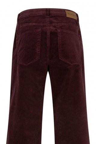 brielle 19w fine cord παντελονι red button burgundy