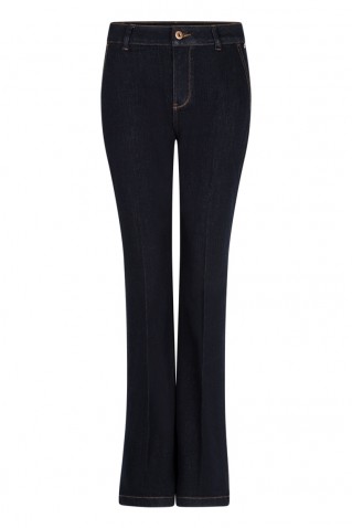 bibette soft denim jeans red button