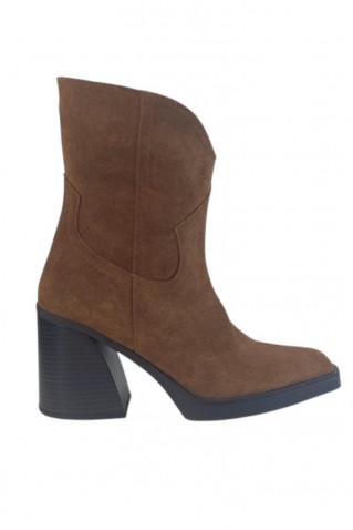tabitha δερματινη μποτα sochic shoes tabac
