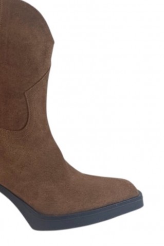tabitha δερματινη μποτα sochic shoes tabac