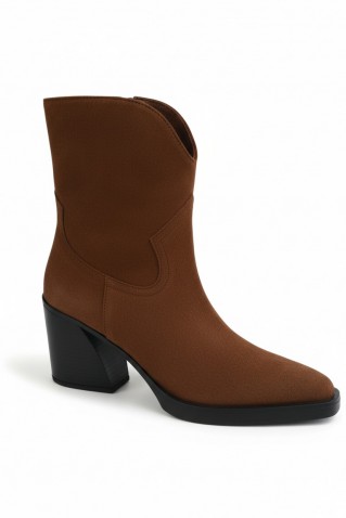 tabitha δερματινη μποτα sochic shoes tabac