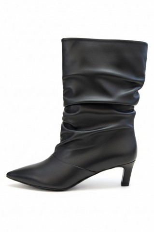 sorena δερματινη μποτα sochic shoes black