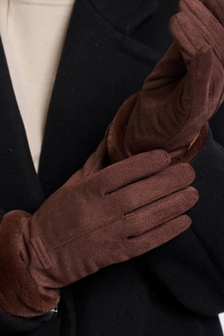 danzo gloves rino & pelle coffee roast