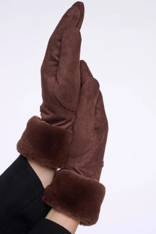 danzo gloves rino & pelle coffee roast