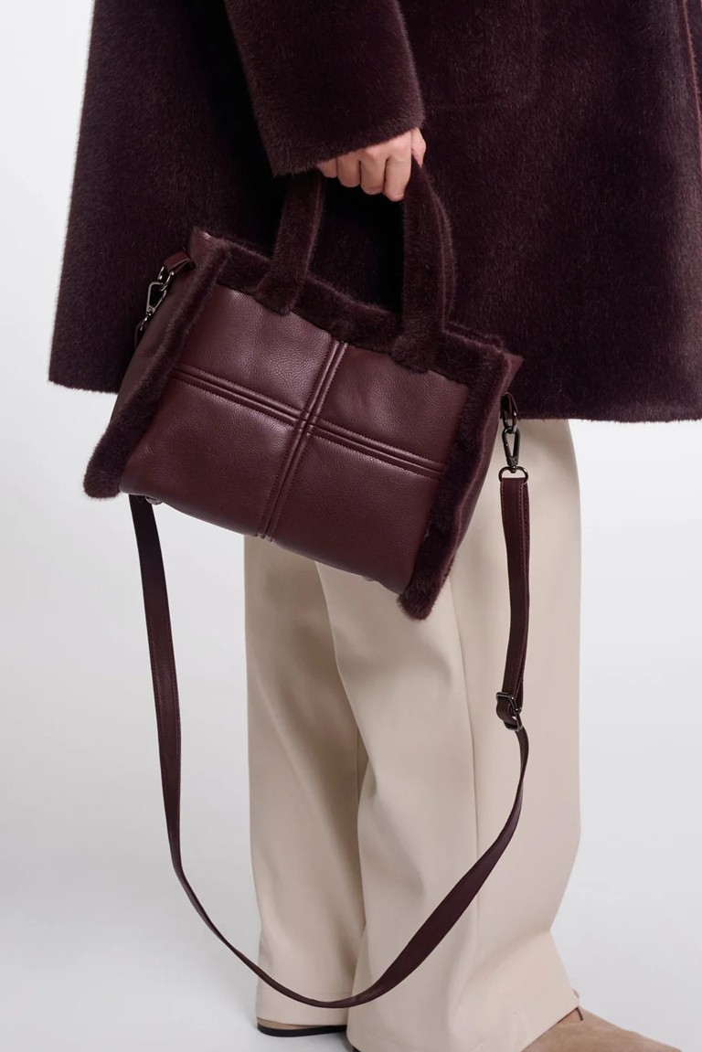 jasha bag rino & pelle fudge cloak