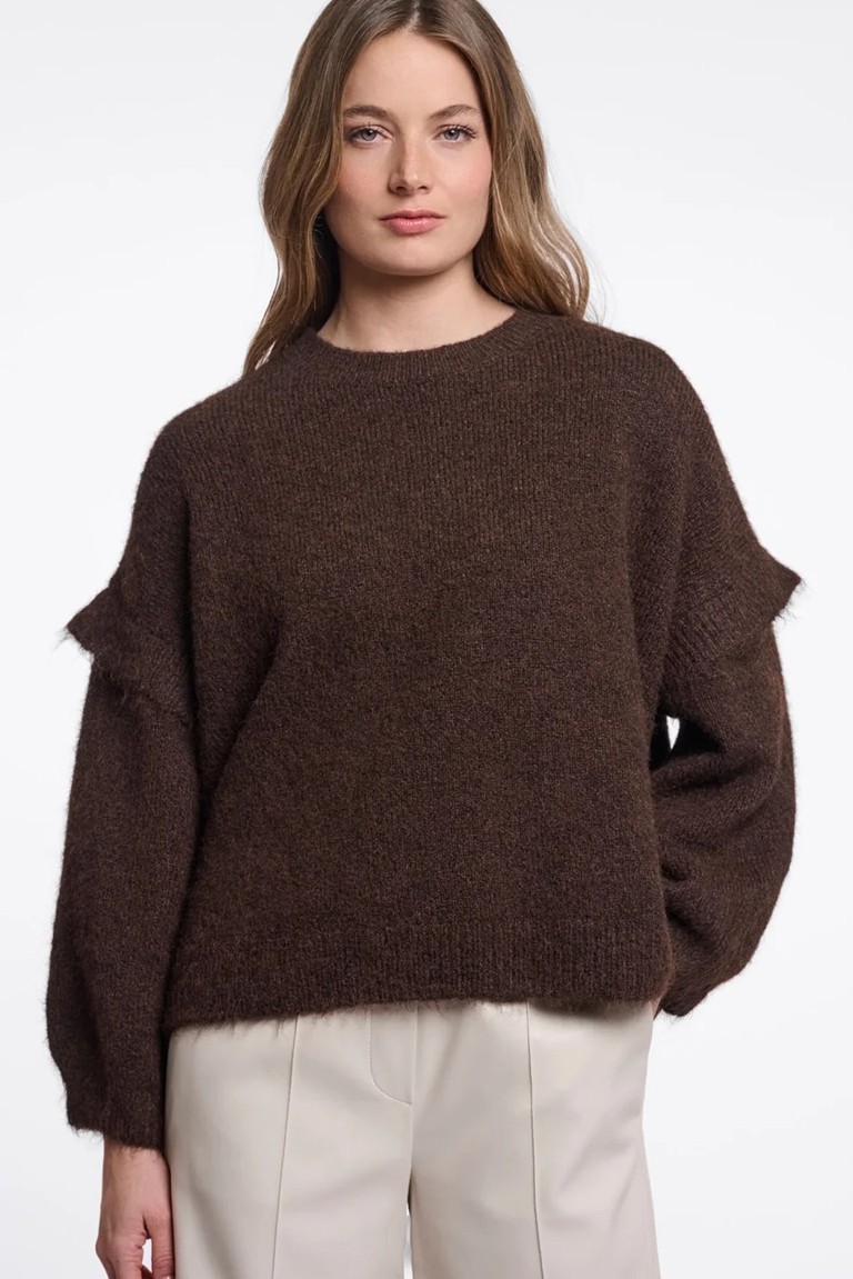 odean sweater rino & pelle dark brown