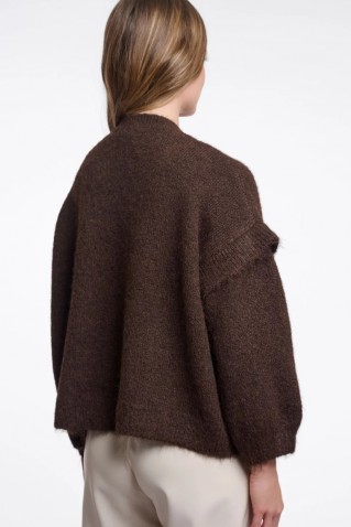 odean sweater rino & pelle dark brown
