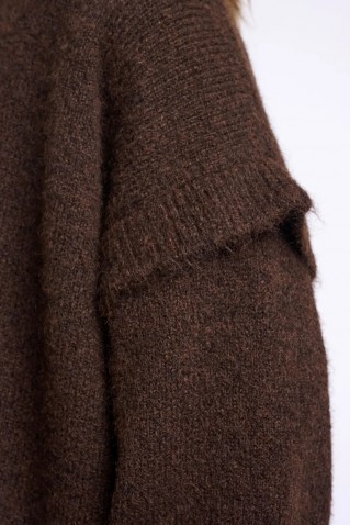 odean sweater rino & pelle dark brown