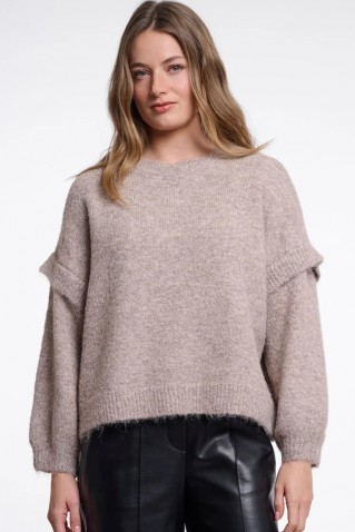 odean pullover rino & pelle mocha latte