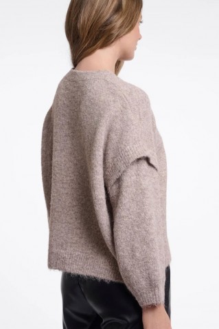 odean pullover rino & pelle mocha latte