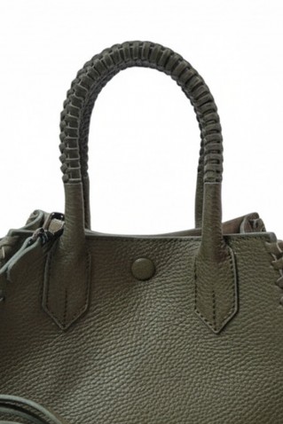 leather bag olive
