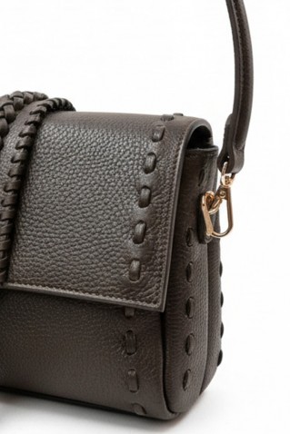 leather bag dark brown