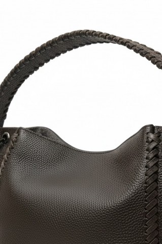 leather bag dark brown