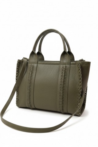 leather bag olive