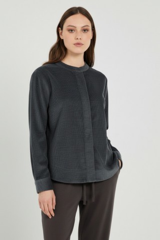 corduroy melange shirt philosophy anthracite