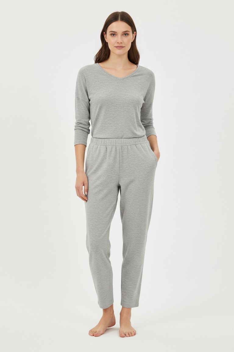 corduroy melange jogger pants philosophy grey