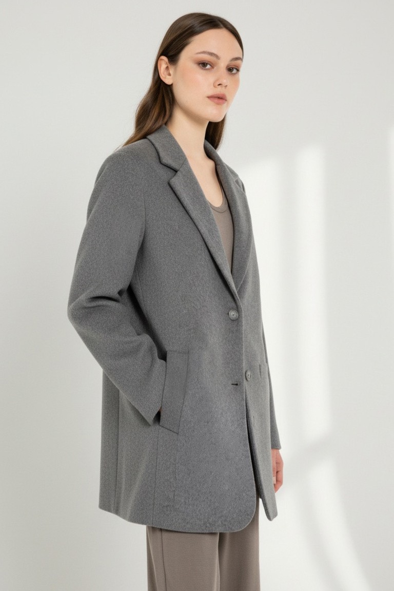 wool blazer philosophy grey