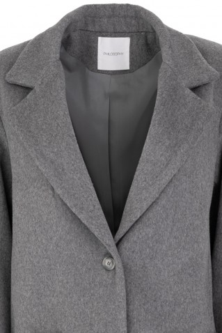 wool blazer philosophy grey