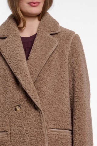 juna reversible coat rino & pelle mocha latte