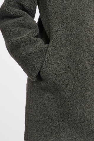 zoe coat rino & pelle misty basil