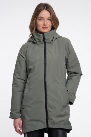 amey hooded coat rino & pelle misty basil