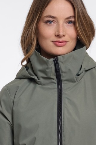 amey hooded coat rino & pelle misty basil