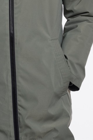 amey hooded coat rino & pelle misty basil