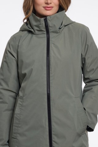 amey hooded coat rino & pelle misty basil