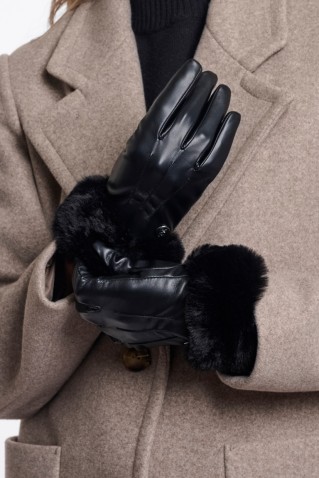 arca gloves rino & pelle black