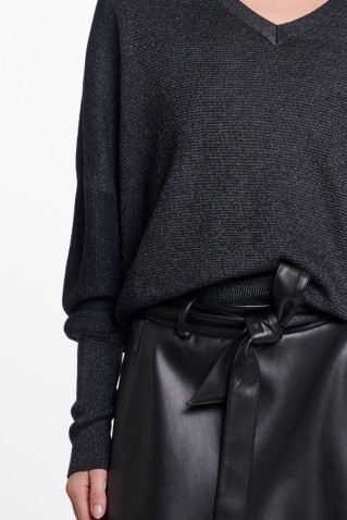 cathleen knitted blouse rino & pelle black