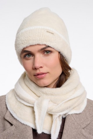 connie beanie rino & pelle birch snow