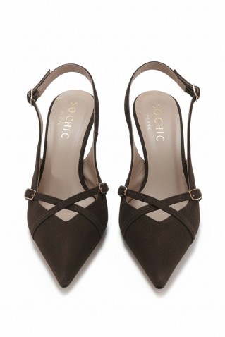 charlie leather heels sochic shoes brown