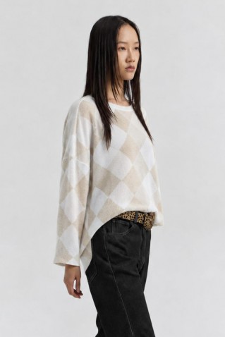 abilene knitted blouse namaste cream