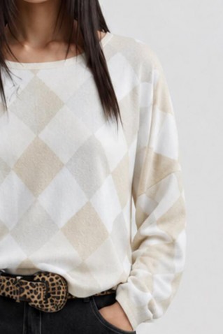 abilene knitted blouse namaste cream