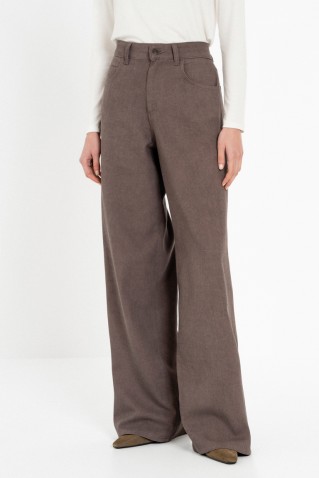 twill fade out wide leg pants philosophy bordeaux