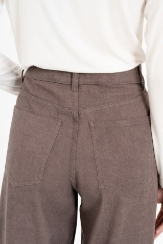 twill fade out wide leg pants philosophy bordeaux