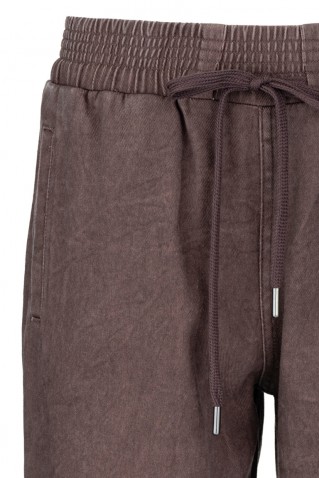 twill fade out jogger pants philosophy bordeaux