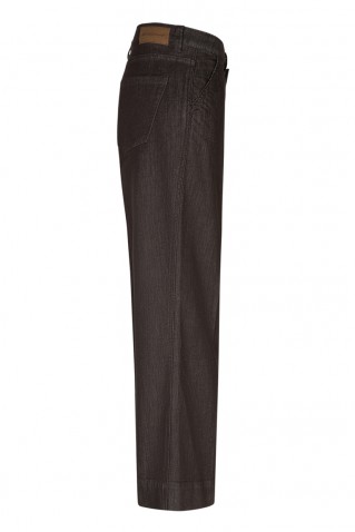 conny colored denim pants red button espresso