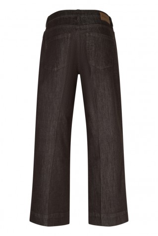 conny colored denim pants red button espresso