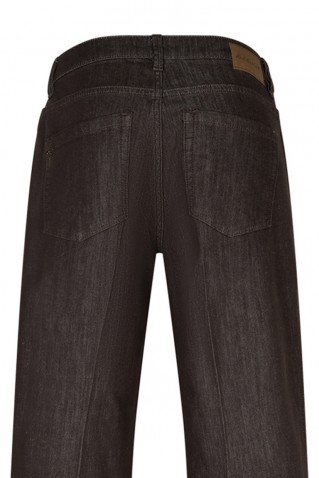 conny colored denim pants red button espresso