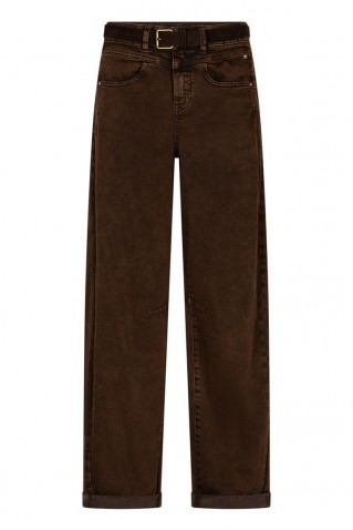 korine & belt washed twill colors jeans red button coffee