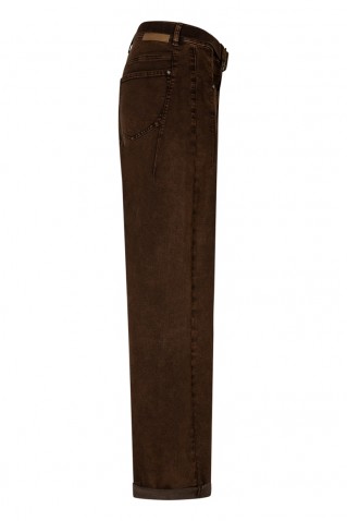 korine & belt washed twill colors jeans red button coffee