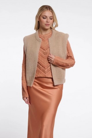 elona waistcoat rino & pelle oat