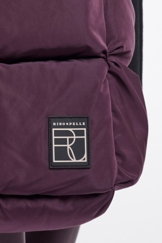 nikita padded handbag rino & pelle aubergine