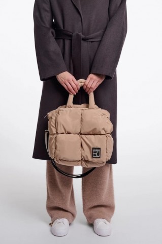 nikita padded handbag rino & pelle light beige