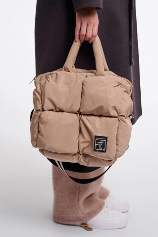 nikita padded handbag rino & pelle light beige