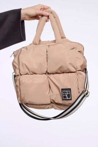 nikita padded handbag rino & pelle light beige